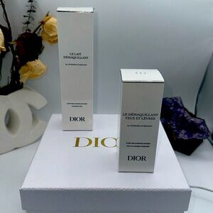 Dior on and off, make up remover and the Dior milk cleanser